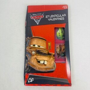 Paper Magic Group Valentines Kids 27 Lenticular Cars 2 Red 3D Disney NEW